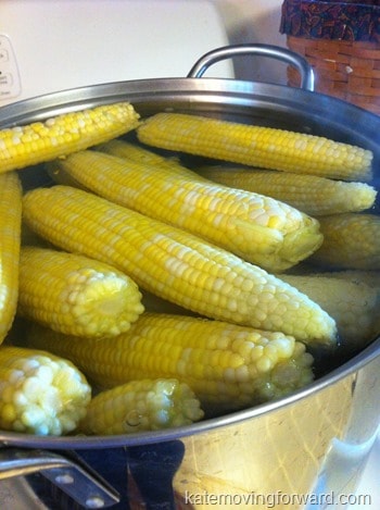 boiling corn for freezing