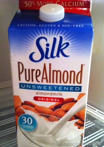 almond milk on cereal