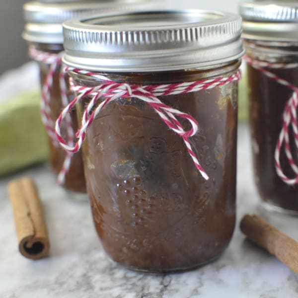 Old fashioned Pear butter in jars