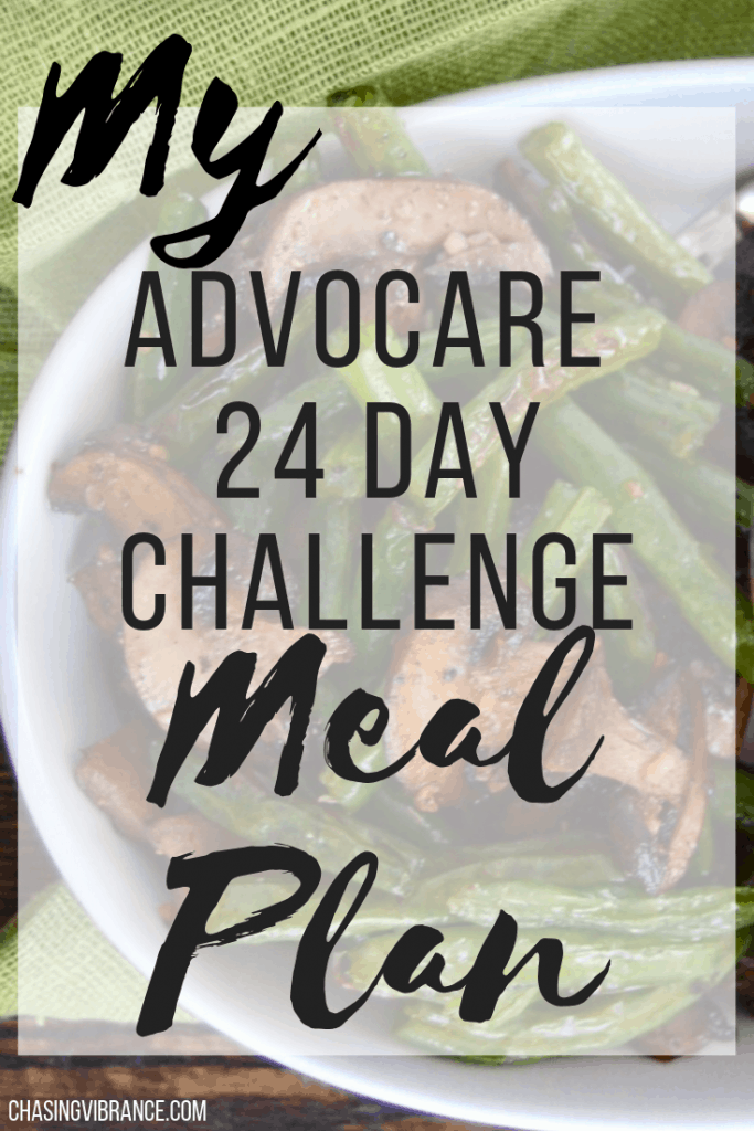 Advocare 24 day challenge meal plan