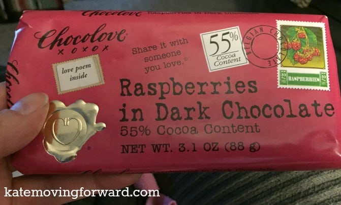 raspberries in dark chocolate