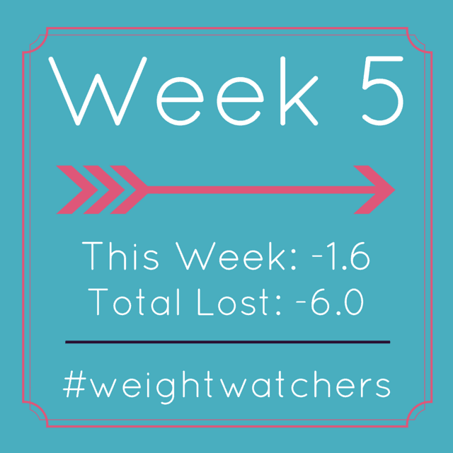 Weight Watchers Week 5