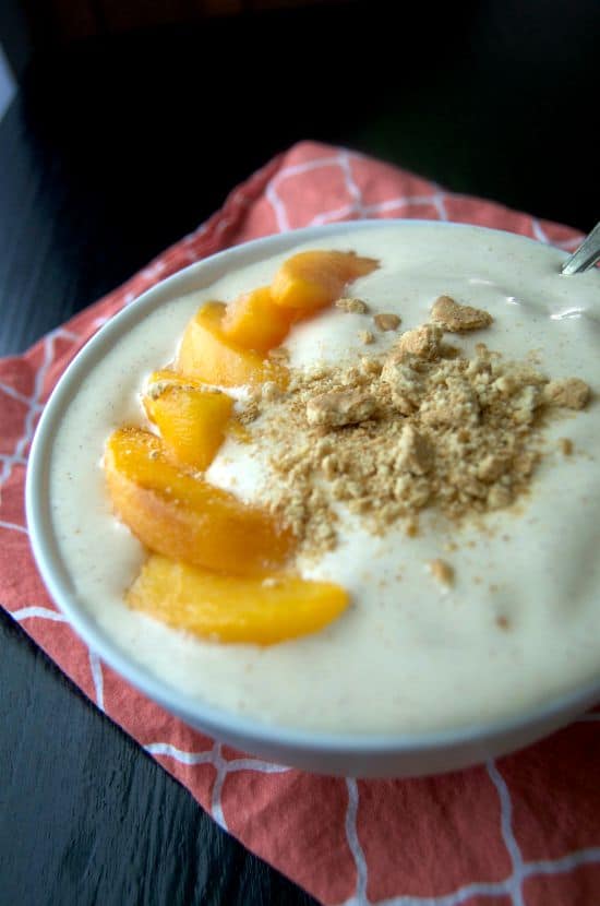 Smoothe Bowl with Peaches