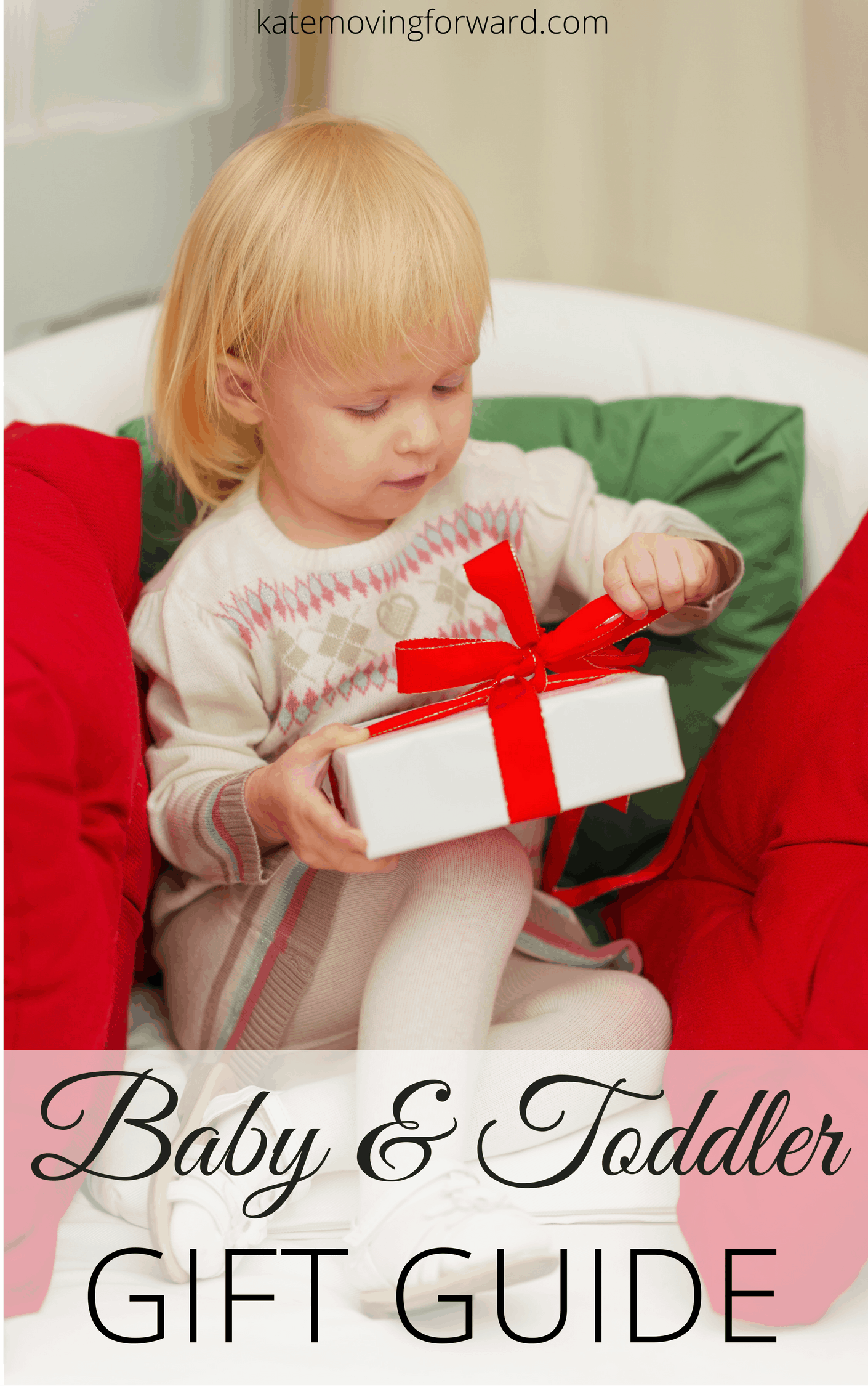 Baby and Toddler Gift Guide - Great ideas for children ages 0-2 for Christmas! Favorite imaginative toys, books, large toys, clothes, and more from experienced moms! 