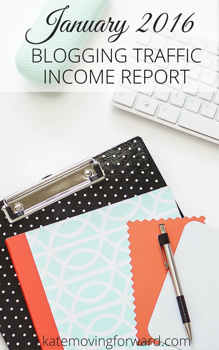 January 2016 Blogging Traffic and Income Report - See how I make a monthly income from my small blog! Plus my tips and resources for growing your blog.