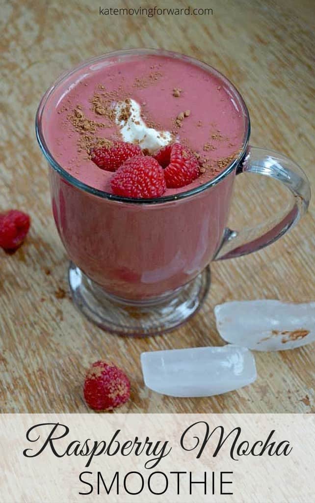 Raspberry Mocha Smoothie - Get your happy on with this delicious and healthy smoothie! Packed with antioxidants, energy and protein! Utterly delish! 
