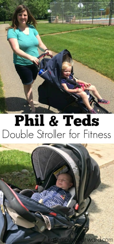 Phil & Teds Double Stroller for fitness postpartum. I'm using the many options of the Phil & Teds Sport stroller to get back to fitness with two kids. Perfect for busy moms who want to get moving! 
