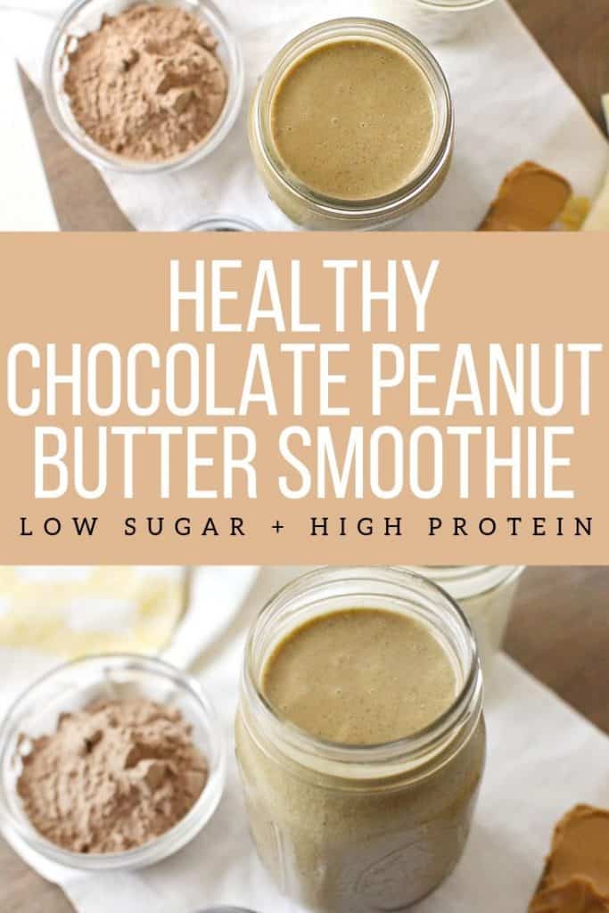 Healthy Chocolate Peanut Butter smoothie