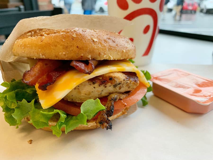 Chick fil A Chicken sandwich - Healthy option at chickfila