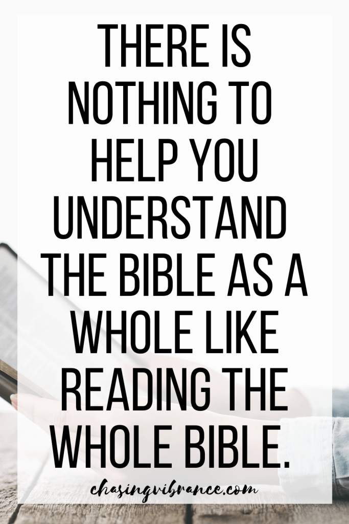 Quote MEME: There is nothing to help you understand the Bible as a whole like reading the whole Bible