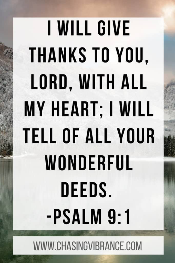Psalm 9:1 Bible verse