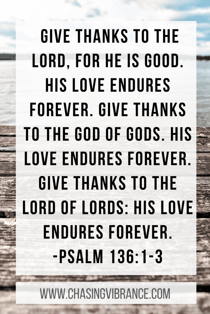 give thanks to the lord bible verses