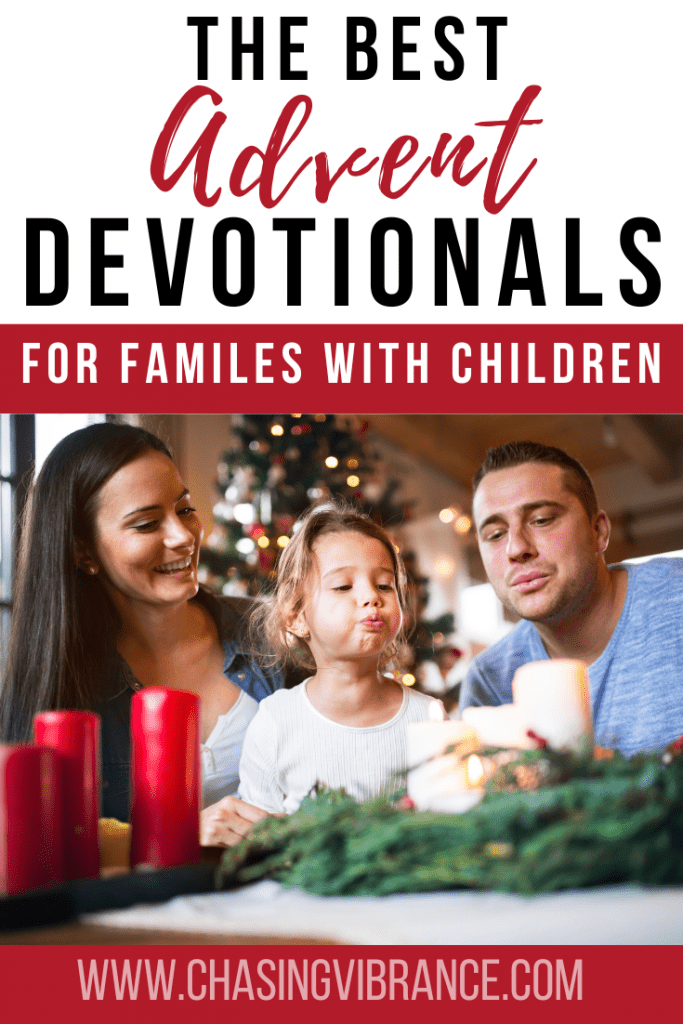 The best advent devotionals for families with children daughter blows out advent candle while mom and dad look on