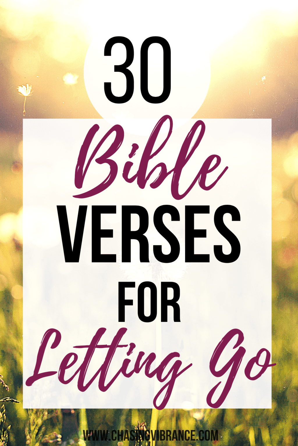 30 Bible Verses for Letting Go