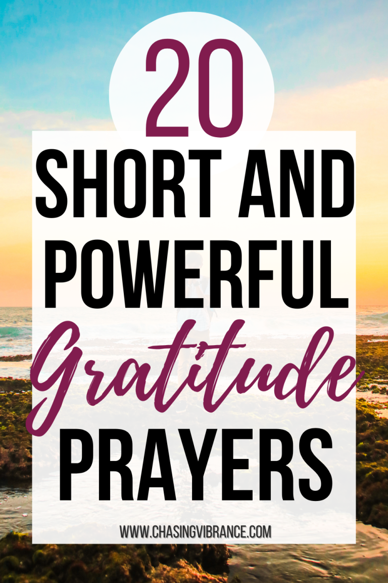 photo of rock and oceans by pretty skies with text overlay 20 short and powerful gratitude prayers"