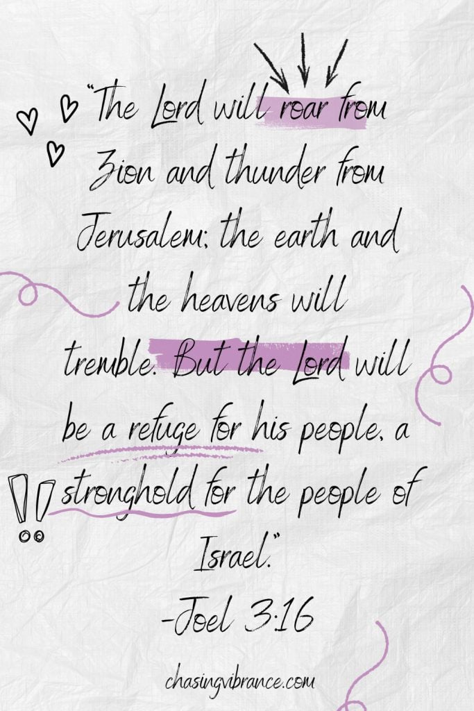 refuge bible verse with notes and highlights and doodles